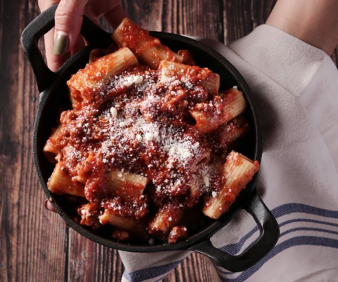 Rigatoni arrabbiata